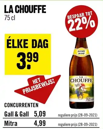 Dirck 3 La chouffee 75cl aanbieding