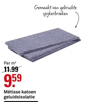 Karwei Metisse Katoen geluidsisolatieplaat aanbieding