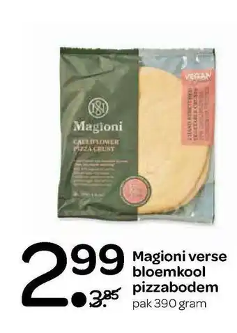 Spar Magioni verse bloemkool pizzabodem 390 gram aanbieding