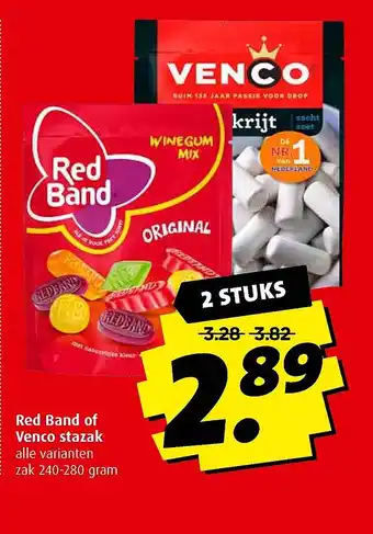 Boni Red Band of Venco stazak aanbieding