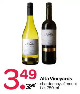 Spar Alta Vineyards 750 ml aanbieding