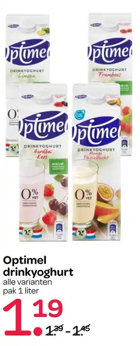 Spar Optimel drinkyoghurt 1 liter aanbieding