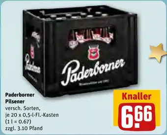 Rewe DE Paderborner Pilsener 20 x 0,5 aanbieding