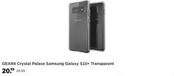 MediaMarkt GEAR4 Crystal Palace Samsung Galaxy S10+ Transparant aanbieding