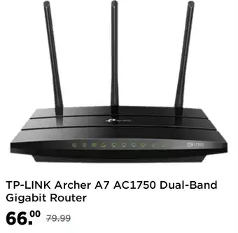 MediaMarkt TP-LINK Archer A7 AC1750 Dual-Band Gigabit Router aanbieding