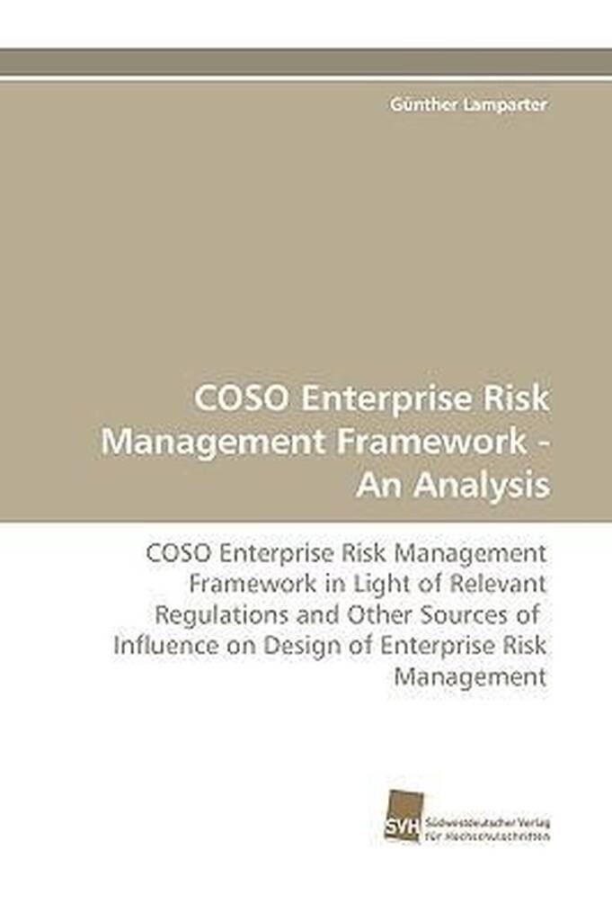 Coso Enterprise Risk Management Framework An Analysis Aanbieding Bij 7170