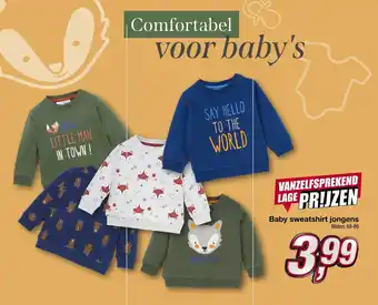 Kik Baby swaetshirt jongens aanbieding