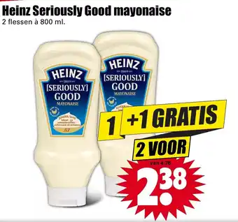 Dirk Heinz Seriously Good mayonaise 800ml aanbieding