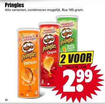 Dirk Pringles 165g aanbieding