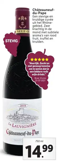 Lidl Chateauneufdu-Pape 750ml aanbieding