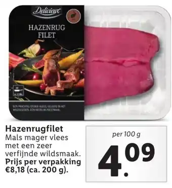 Lidl Hazenrugfilet 100g aanbieding