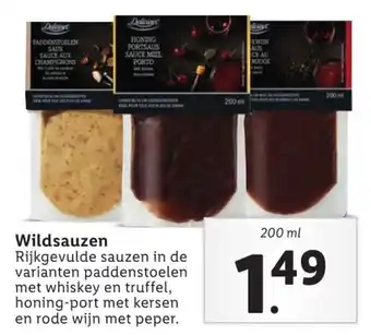 Lidl Wildsauzen 200ml aanbieding