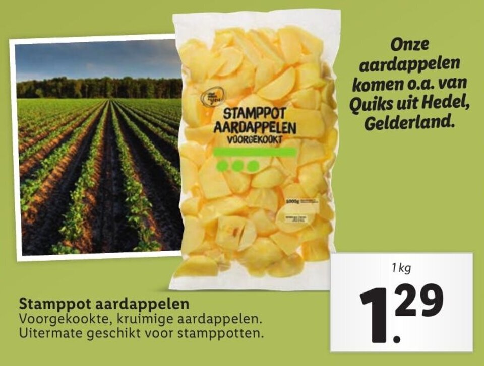Stamppot aardappelen 1kg aanbieding bij Lidl