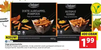 Lidl Vega groentesticks 400g aanbieding