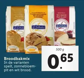 Lidl Broodbakmix 500g aanbieding