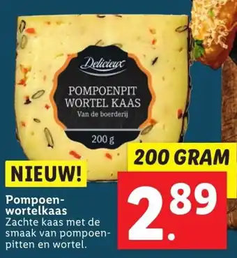 Lidl Pompoenwortelkaas 200g aanbieding