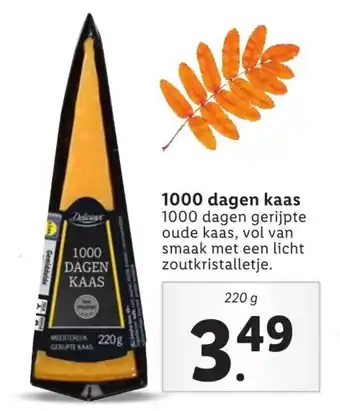 Lidl 1000 dagen kaas 220g aanbieding