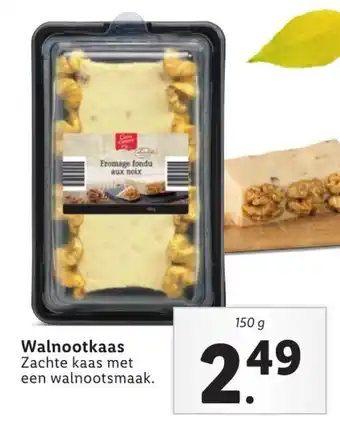 Lidl Walnootkaas 150g aanbieding