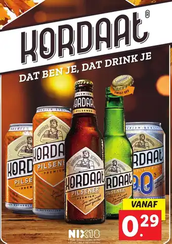 Lidl Kordaat dat ben je, dat drink je aanbieding