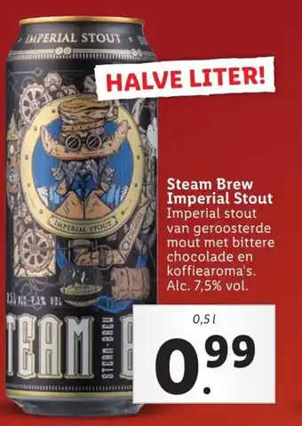 Lidl Steam Brew Imperial Stout 0,5L aanbieding