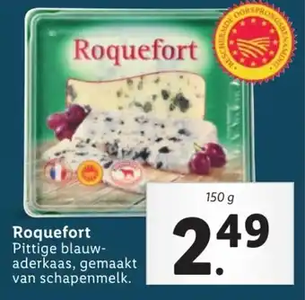 Lidl Roguefort 150g aanbieding