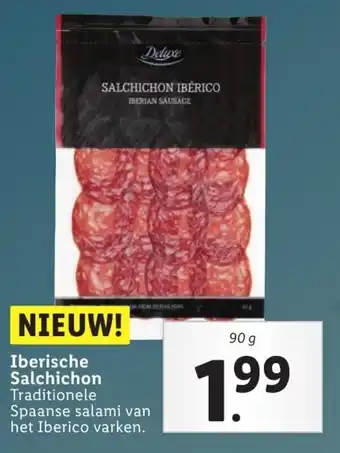 Lidl Iberische Salchichon 90g aanbieding