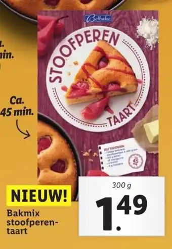 Lidl Bakmix stoofperentaart 300g aanbieding