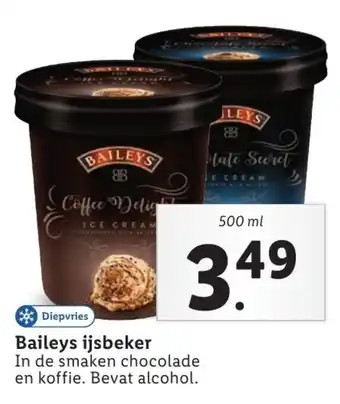 Lidl Balleys ijsbeker 500ml aanbieding