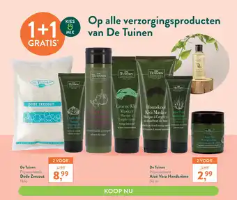 Holland & Barrett Op alle verzorgingsproducten van De Tuinen aanbieding