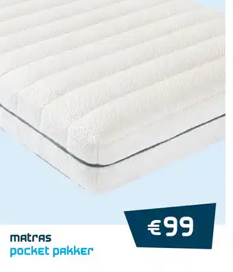 Beddenreus Matras pocket pakker aanbieding