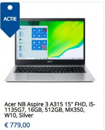 Levix Computershop Acer NB Aspire 3 A315 15" aanbieding