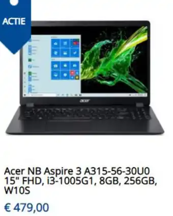 Levix Computershop Acer NB Aspire 3 A315-56-30U0 15" aanbieding