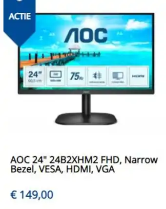 Levix Computershop AOC 24" 24B2XHM2 FHD aanbieding