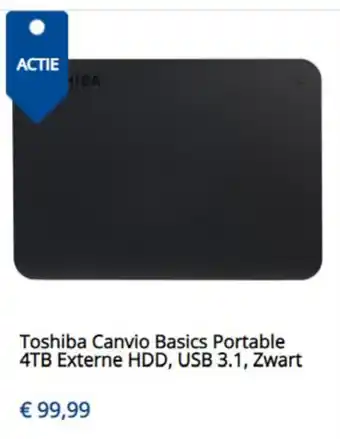 Levix Computershop TOSHIBA Canvio Basics Portable 4TB Externe HDD aanbieding