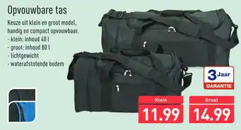 ALDI Opvouwbare tas aanbieding