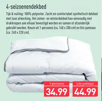 ALDI 4-seizoenendekbed aanbieding