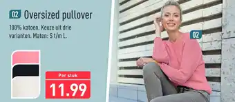 ALDI Oversized pullover aanbieding