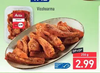 ALDI Visshoarma 250gram aanbieding