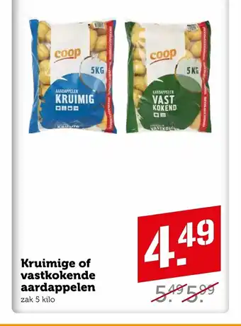 CoopCompact Kruimige of Vastkokende Aardappelen zak 5 kilo aanbieding