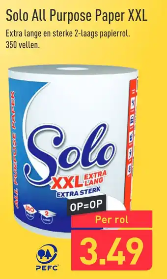 ALDI Solo All Purpose Paper XXL aanbieding