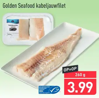 ALDI Golden Seafood kabeljauwfilet 260gram aanbieding