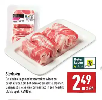 ALDI Slavinken 4 x 100 g aanbieding