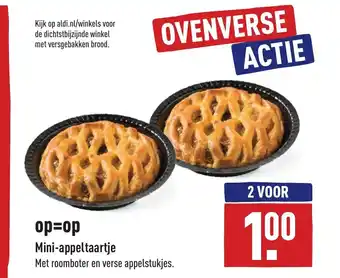 ALDI Mini-Appeltaartje 2 voor aanbieding