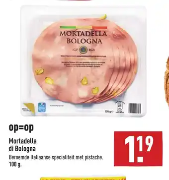 ALDI Mortadella di Bolgona 100g aanbieding