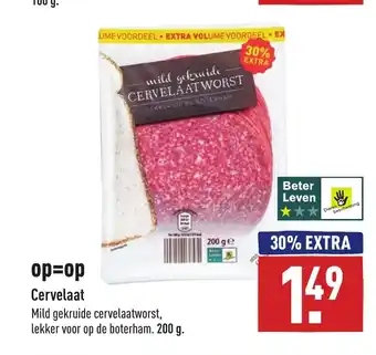 ALDI Cervelaat 200g aanbieding