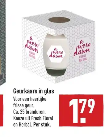 ALDI Geurkaars in Glas per stuk aanbieding