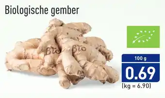 ALDI Biologische gember 100gram aanbieding