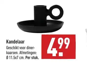 ALDI Kandelaar 11,5 x 7 cm per stuk aanbieding