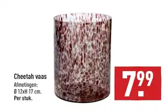 ALDI Cheetah Vaas 12 x 17 cm per stuk aanbieding