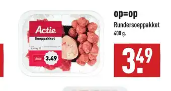 ALDI Rundersoeppakket 400g aanbieding